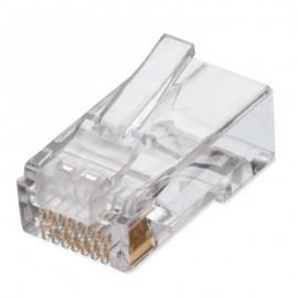 PLUG RJ45 CAT6 QIAN NW6100 BOTE 100 PIEZAS BAÑO ORO