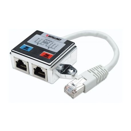 DISTRIBUIDOR MODULAR FTP 1X2 RJ45 10-100 MBPS INTELLINET 504195