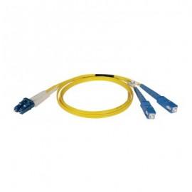 CABLE TRIPP LITE FIBRA OPTICA DUPLEX LC A 2X SC 1M AMARILLO N366-01M