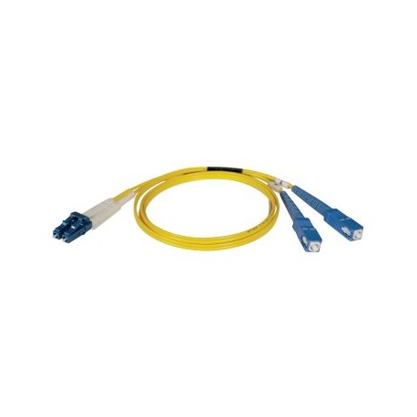 CABLE TRIPP LITE FIBRA OPTICA DUPLEX LC A 2X SC 1M AMARILLO N366-01M