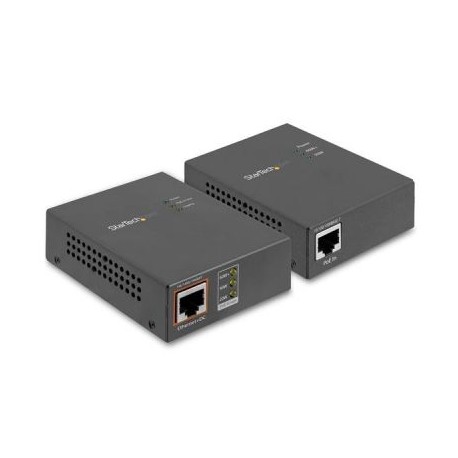 JUEGO INYECTOR POE DE 1 PUERTO 60W DIVISOR POE 100M