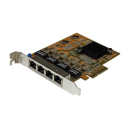 TARJETA DE RED GIGABIT PCIE 4 PUERTOS RJ45 STARTECH ST1000SPEX43