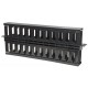 ORGANIZADOR DE CABLE INTELLINET HORIZONTAL RACK 1U PLASTICO 714655