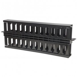 ORGANIZADOR DE CABLE INTELLINET HORIZONTAL RACK 1U PLASTICO 714655