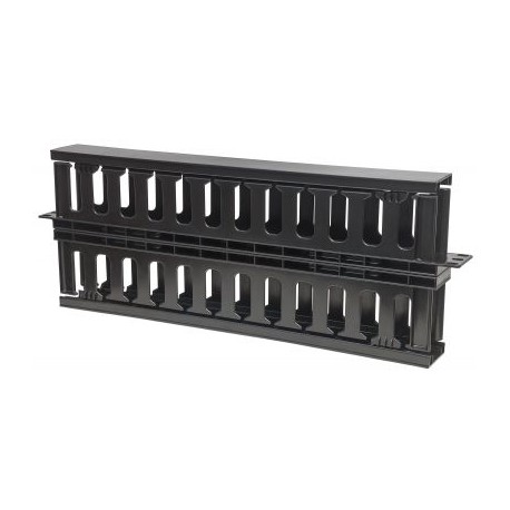 ORGANIZADOR DE CABLE INTELLINET HORIZONTAL RACK 1U PLASTICO 714655