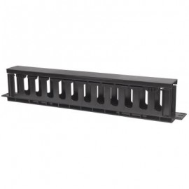 ORGANIZADOR DE CABLE INTELLINET HORIZONTAL RACK 1U PLASTICO 714679