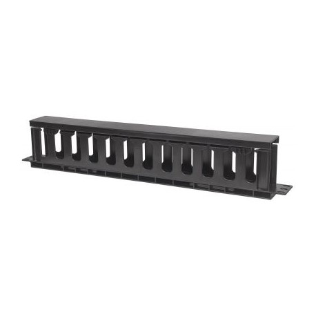 ORGANIZADOR DE CABLE INTELLINET HORIZONTAL RACK 1U PLASTICO 714679