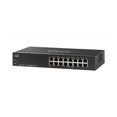 SWITCH CISCO GIGABIT ETHERNET SG110-16HP POE 16 PUERTOS 32 GBIT/S