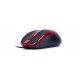 MOUSE NACEB TECHNOLOGY NA-099R, ROJO, 4 BOTONES, USB, ÓPTICO, 1000DPI