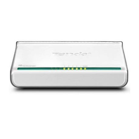 SWITCH TENDA S105 COLOR BLANCO 5 PUERTOS RJ-45