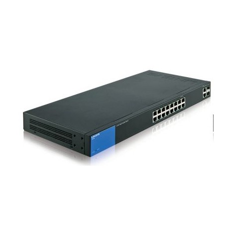 SWITCH LINKSYS METALICO SMART 18 PTOS PoE+ SFP GIGABIT LGS318P