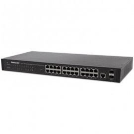 SWITCH 24 PTOS GIGABIT 19" ADMIN + 2 SFP INTELLINET 560917