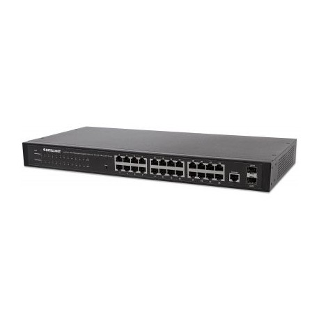 SWITCH 24 PTOS GIGABIT 19" ADMIN + 2 SFP INTELLINET 560917