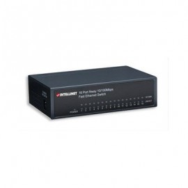 SWITCH INTELLINET 16 PUERTOS RJ45 10/100 ESCRITORIO METAL 522595