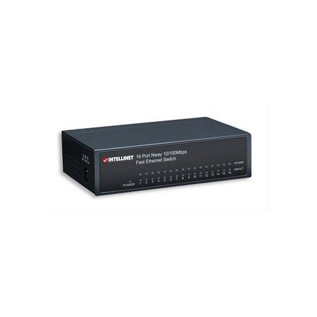 SWITCH INTELLINET 16 PUERTOS RJ45 10/100 ESCRITORIO METAL 522595