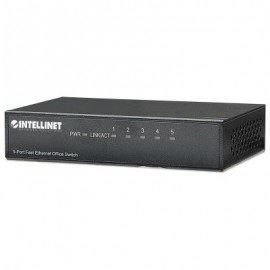 SWITCH INTELLINET 5 PUERTOS RJ45 10/100 ESCRITORIO METAL 523301