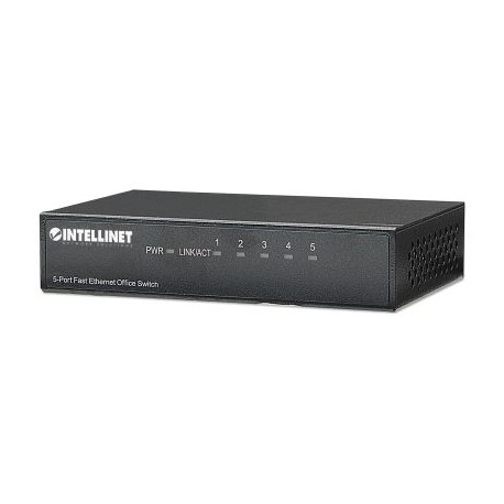 SWITCH INTELLINET 5 PUERTOS RJ45 10/100 ESCRITORIO METAL 523301
