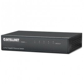 SWITCH INTELLINET 5 PUERTOS RJ45 GIGABIT ESCRITORIO METAL 530378