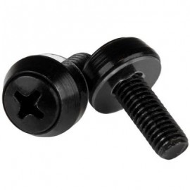 STARTECH PAQ. 100 TORNILLOS P.RACK M6x12mm NEGRO CABSCRWSM62B