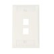 FACEPLATE COMMSCOPE BLANCO ALPINO 2 PUERTOS SL 1-2111009-3