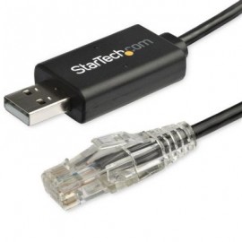 CABLE ADAPTADOR USB A RJ45 STARTECH 1.8M CONSOLA CISCO ICUSBROLLOVR