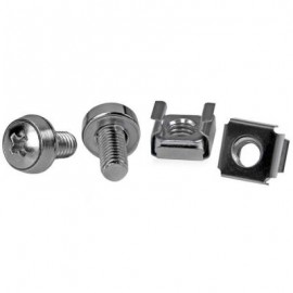 CAJA TORNILLOS MONTAJE Y TUERCAS STARTECH JAULA M6 50 PZ CABSCREWM6