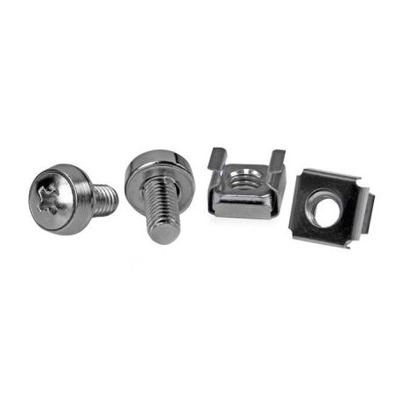 CAJA TORNILLOS MONTAJE Y TUERCAS STARTECH JAULA M6 50 PZ CABSCREWM6
