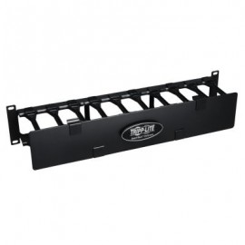 ORGANIZADOR DE CABLES HORIZONTA DE 2U DE ALTA CAPACIDAD