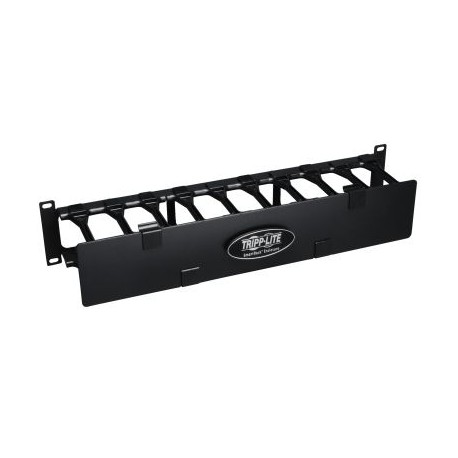 ORGANIZADOR DE CABLES HORIZONTA DE 2U DE ALTA CAPACIDAD