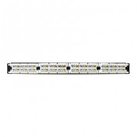 PANEL DE PARCHEO BROBOTIX 24 PUERTOS CAT6 NEGRO 497608