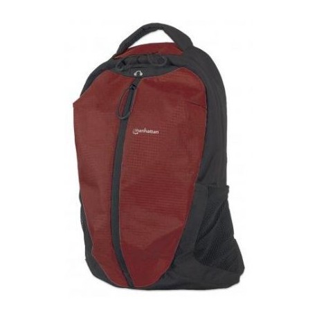 MOCHILA MANHATTAN 15.6" AIRPACK NYLON, NEGRO/ROJO 439725