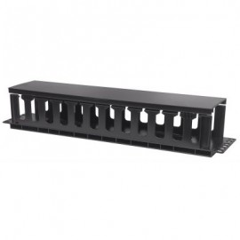 ORGANIZADOR DE CABLES HORIZONTAL 19" 2U PLASTICO INTELLINET 714686