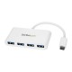 HUB STARTECH USB 3.0 4 PUERTOS USB-C A 4X USB 5000 MBIT/S BLANCO