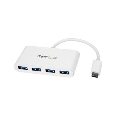 HUB STARTECH USB 3.0 4 PUERTOS USB-C A 4X USB 5000 MBIT/S BLANCO