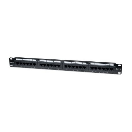 PANEL DE PARCHEO INTELLINET CAT-6 24 PTOS 1 NIV RACK 520959