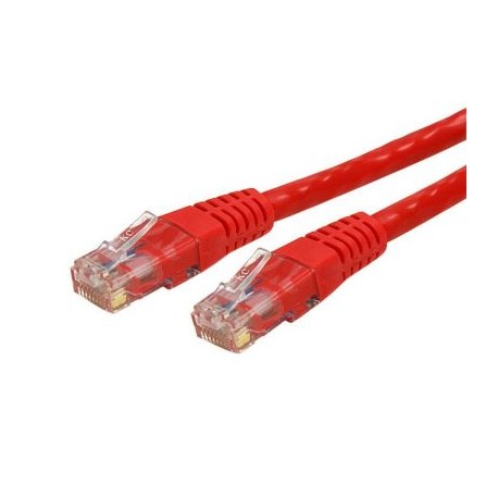 CABLE 30.4M GIGABIT   RED CAT6 UTP RJ45  ROJO  STARTECH C6PATCH100RD