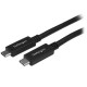 CABLE STARTECH USB C MACHO 1M NEGRO USB315CC1M