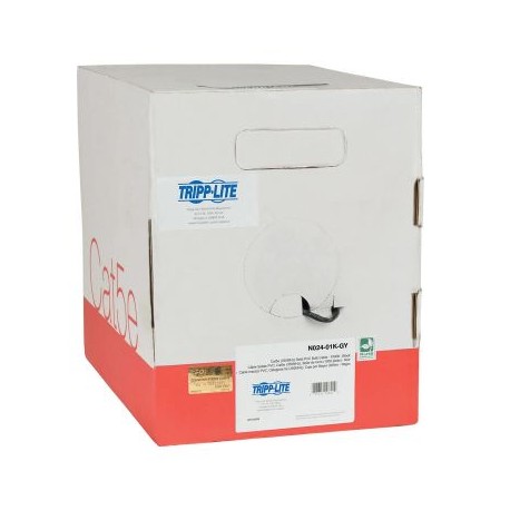 CABLE A GRANEL DE PVC CAT5E NUCLEU SOLIDO PLENUM GRIS 305M