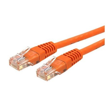 CABLE 15.2M GIGABIT RED CAT6 UTP RJ45  NARANJA  STARTECH C6PATCH50OR