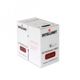 BOBINA DE CABLE UTP CCA INTELLINET CAT5E MULTIFILAR 100MTS GRIS 704830