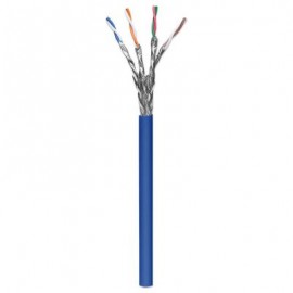 BOBINA CABLE DE RED INTELLINET CAT 6A SFTP 305M SOLIDA AZUL 705042