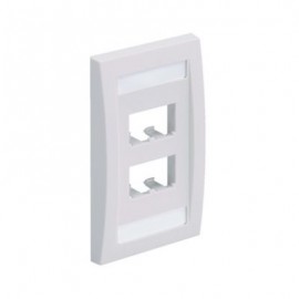 PLACA EJECUTIVA PANDUIT CFPE4WHY COLOR BLANCO PARA PARED 4 RANURAS