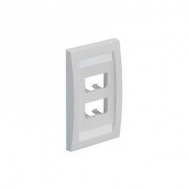 TAPA EJECUTIVA PANDUIT CFPE4IWY COLOR BLANCO CON DOS RANURAS