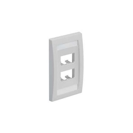 TAPA EJECUTIVA PANDUIT CFPE4IWY COLOR BLANCO CON DOS RANURAS
