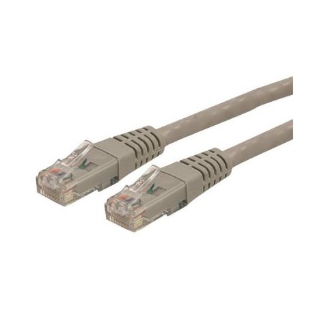 CABLE DE RED STARTECH CAT6e RJ45 91CM MOLDEADO GRIS C6PATCH3GR