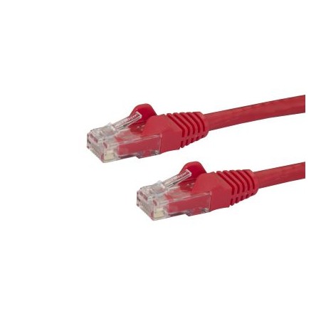 CABLE PATCH STARTECH DE 0.5M ROJO CAT6 RJ-45 MACHO N6PATC50CMRD