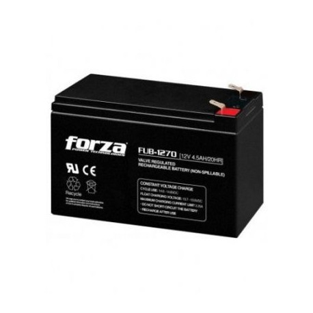 BATERIA FORZA FUB-1270, COLOR NEGRO, 12 V, 7000 MAH, PLOMO-ÁCIDO