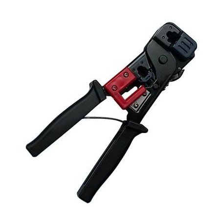 PINZAS PONCHADORAS BROBOTIX 376 RJ11/RJ12/RG45 COLOR NEGRO