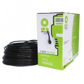 BOBINA DE CABLE BROBOTIX NEGRO 183055 305M UTP CAT5E
