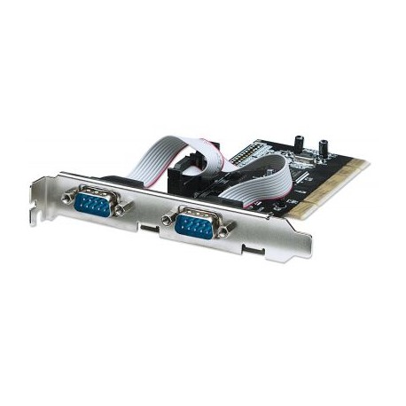 TARJETA SERIAL MANHATTAN PCI 2 PTOS DB9*2 158213